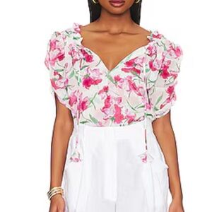 Miss Los Angeles Sere Puff Sleeve Blouse Size Small